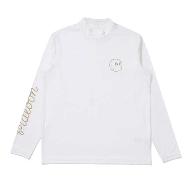 Tシャツ・カットソー Malbon Golf M mesh mix long sleeve t-shirt WHITE MAN M4321PT For Men | MIXUPMIX Golf